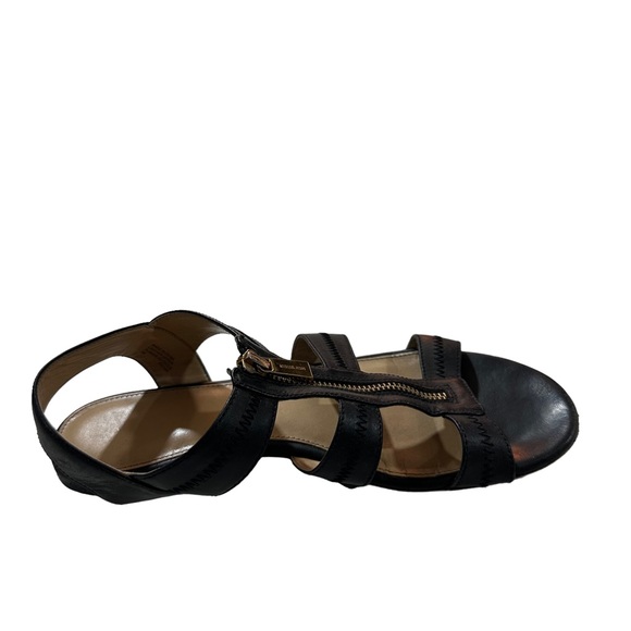 Michael Kors Berkley Flat Women Black Strappy Open Toe Slingback Sandals Sz 9M - Picture 11 of 13